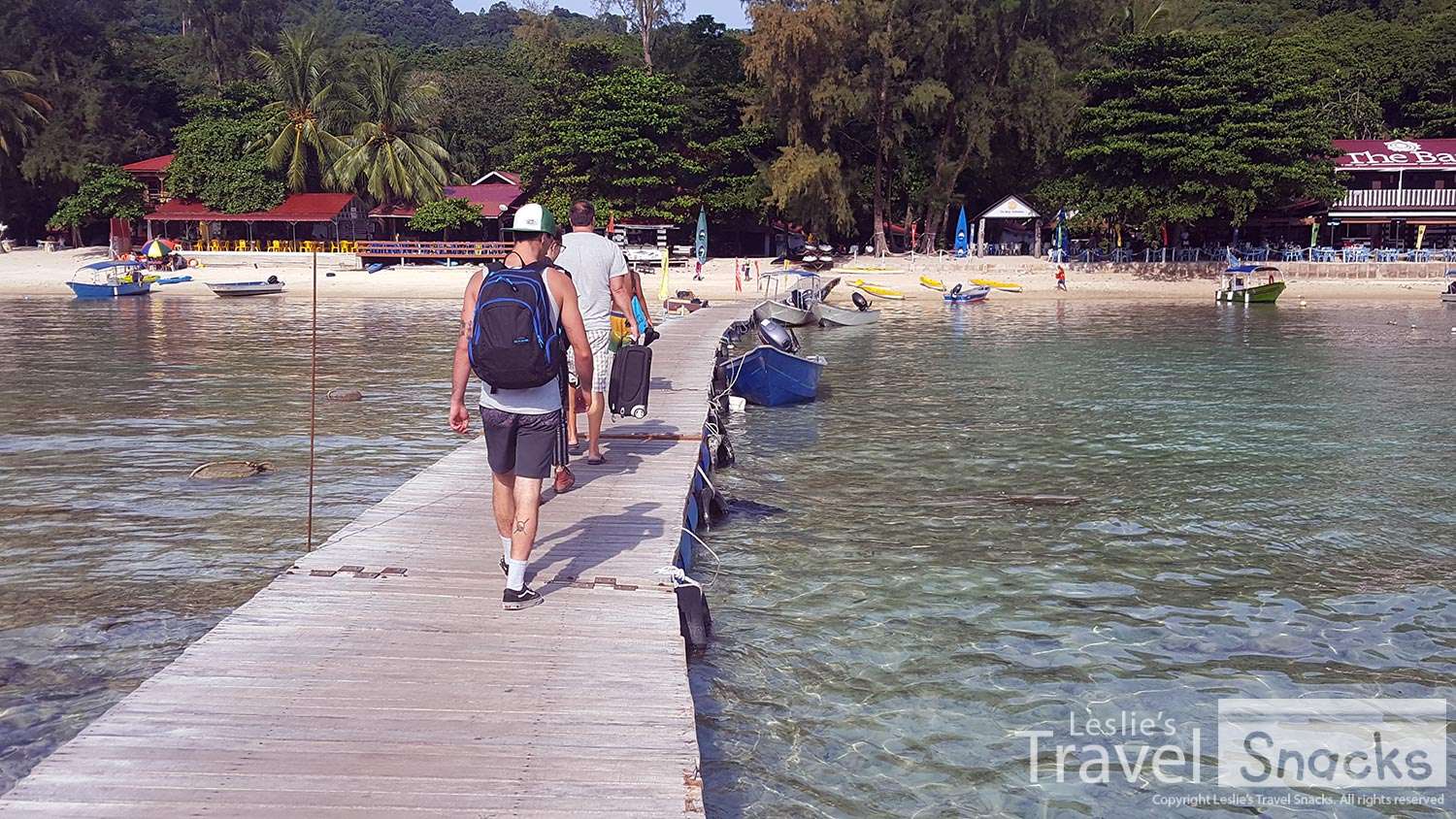 Boat-taxi dropped us off at the Barat Perhentian pier.