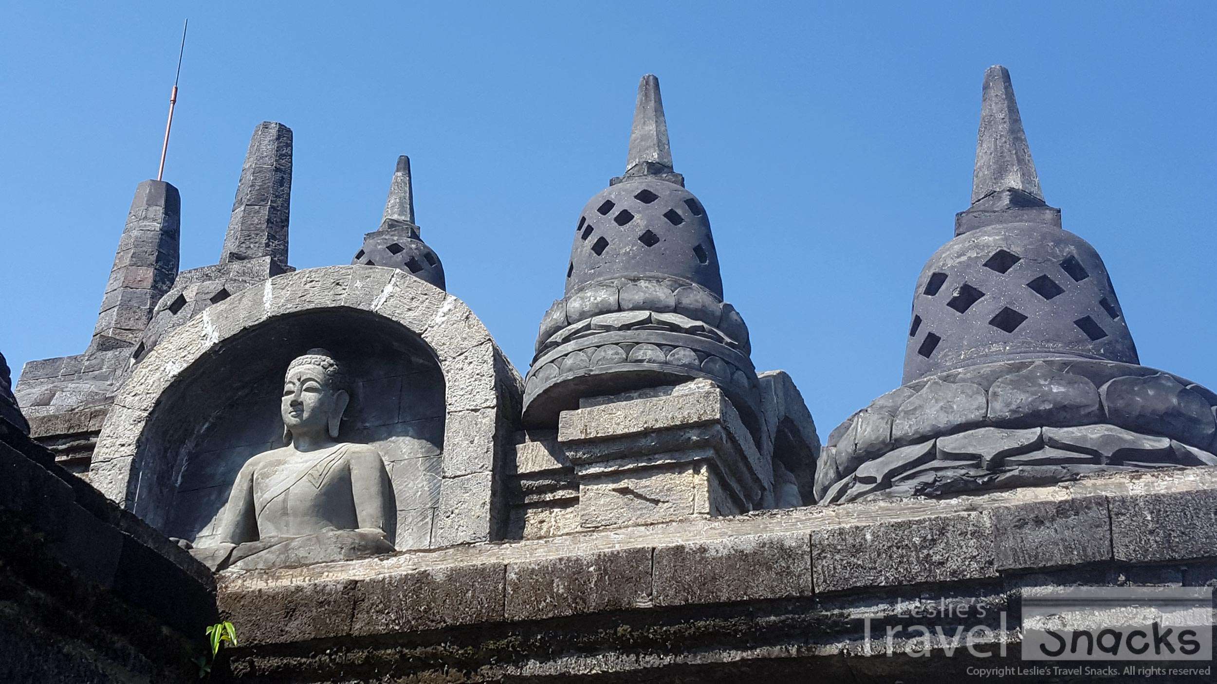 I've been to Borobudur (18 years ago!) and this is easily recognizable as a replica.