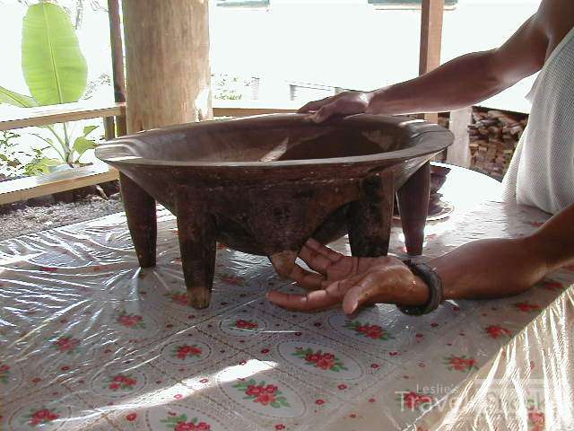 Traditional kava bowl