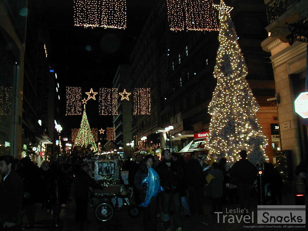 The streets of Athens are so decorated for the holidays!