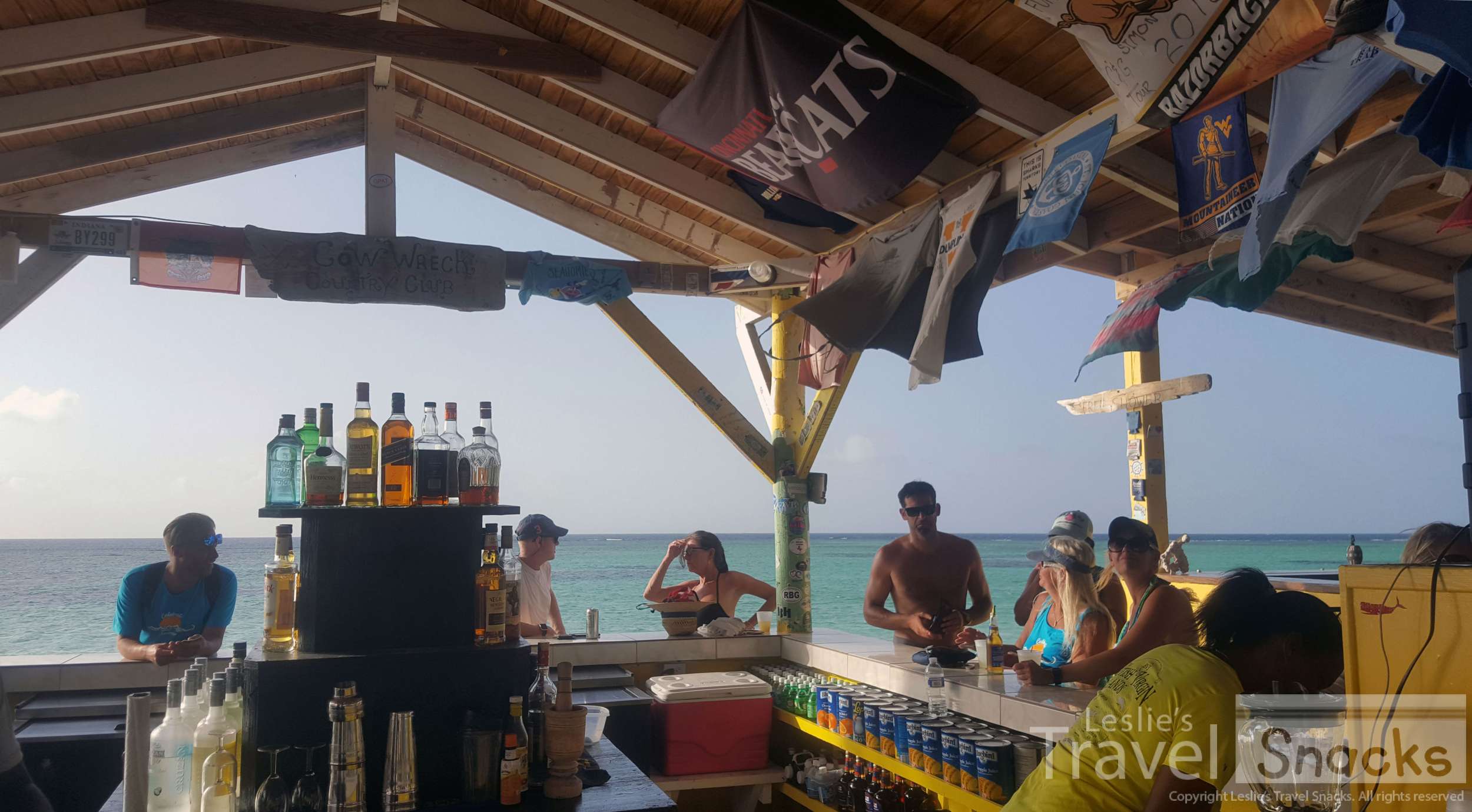 Typical beach bar. This one is Cow Wreck on Anegada. 