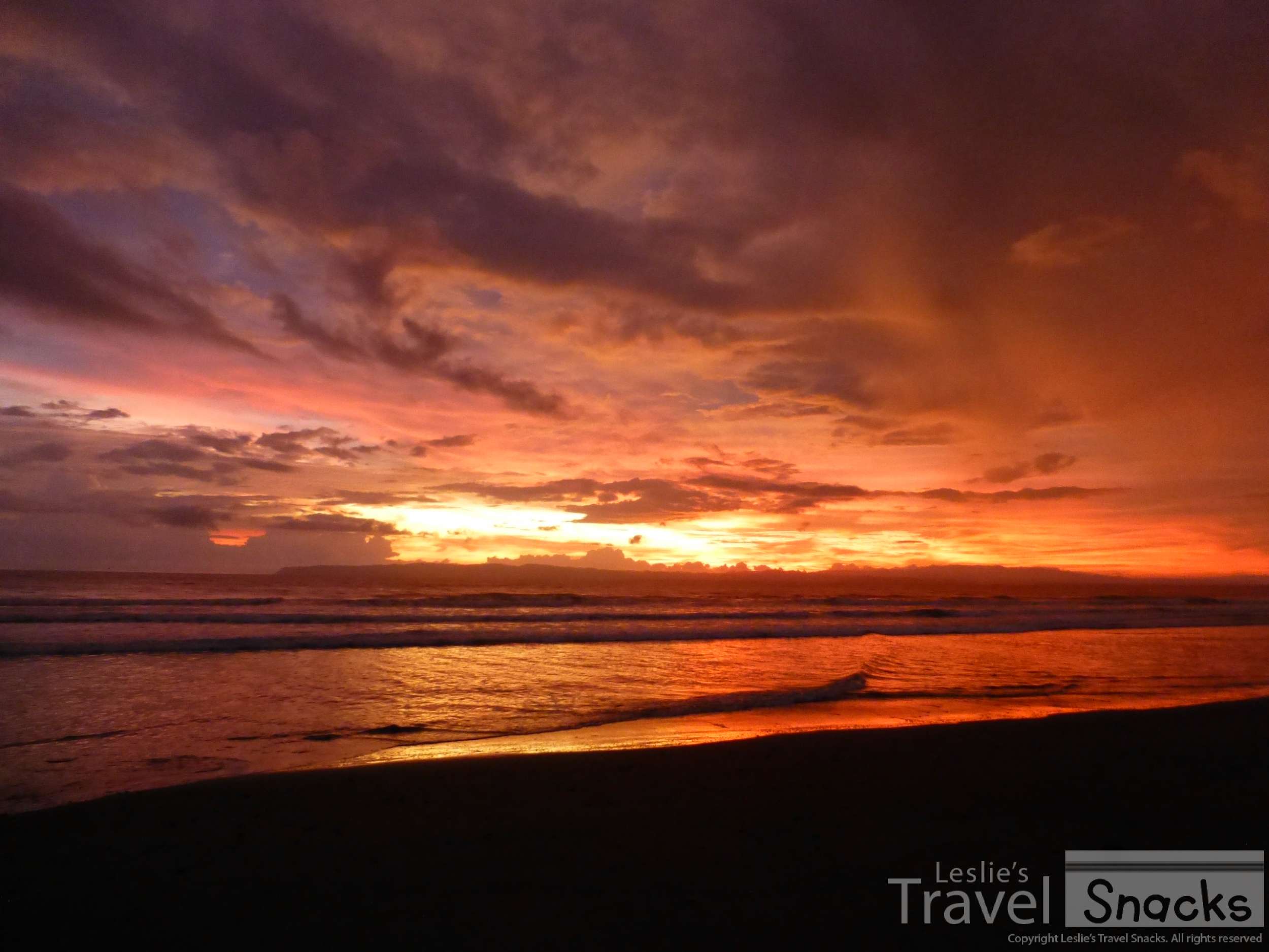 Wow, the sunsets over the ocean in Costa Rica!