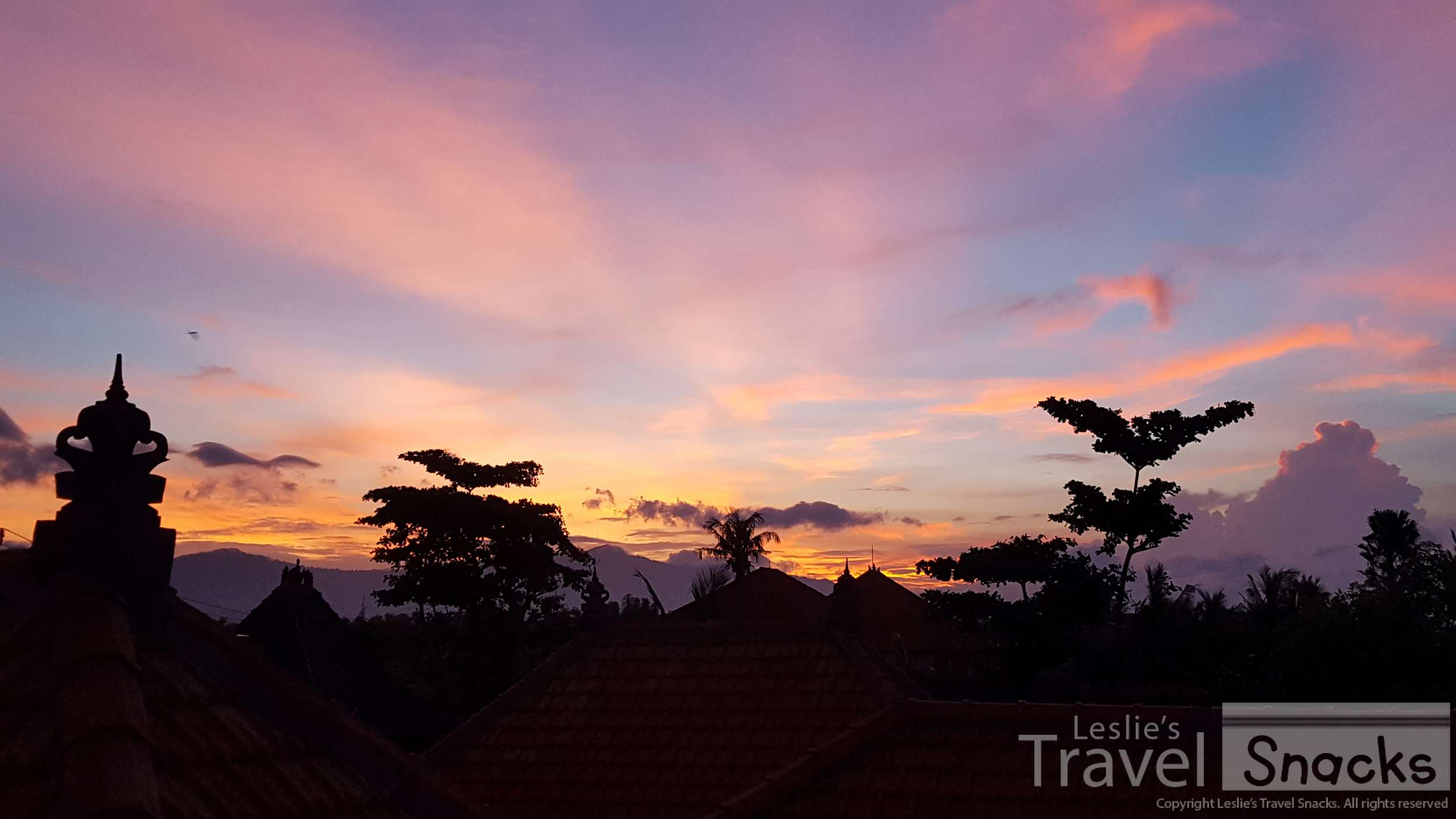 Beautiful Bali sunset.