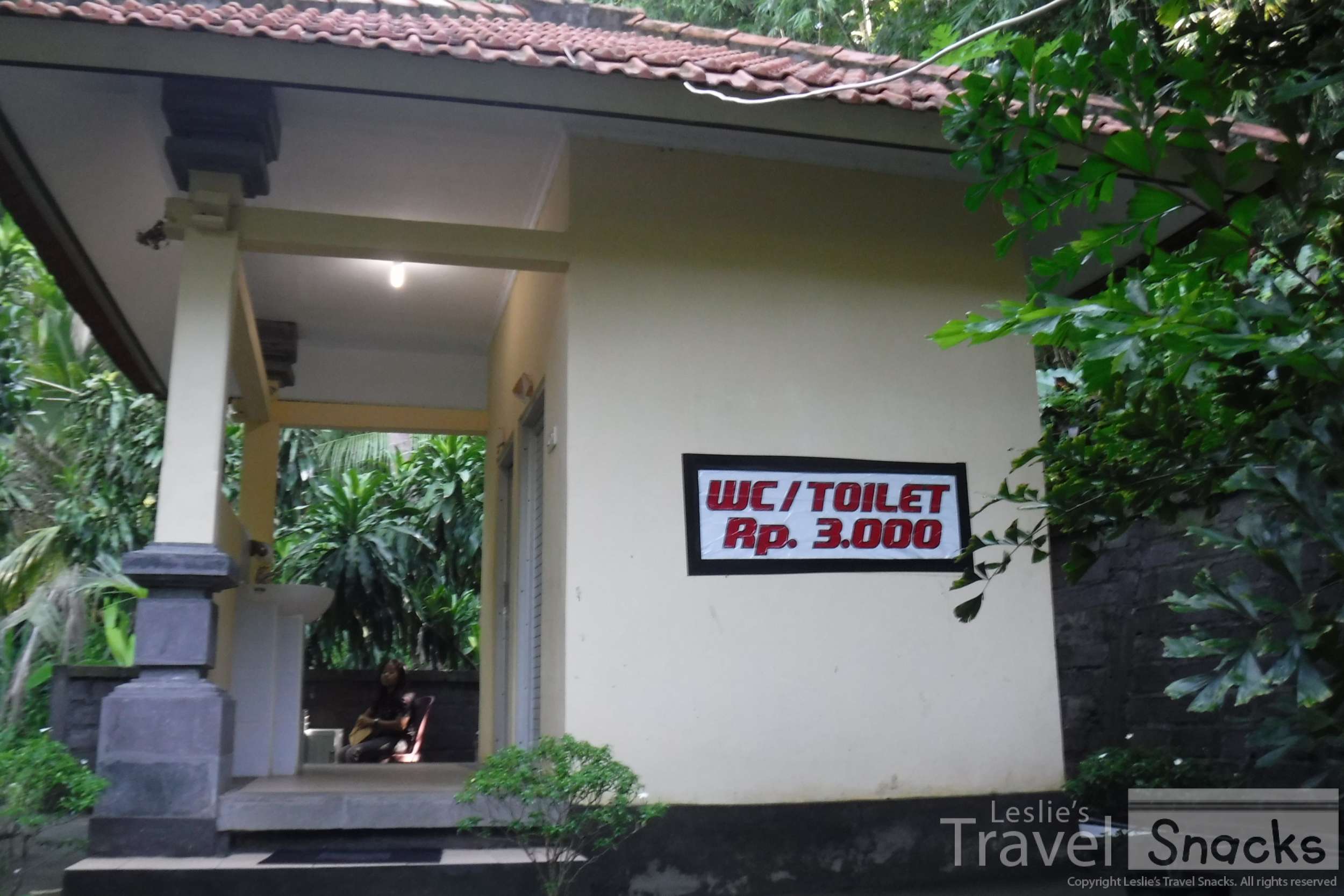 This is about 20 cents to use the toilet at Banjar Hot Springs on Bali.